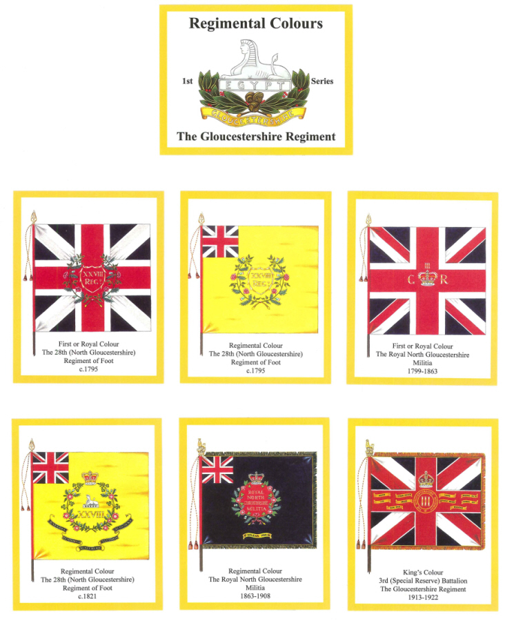 The Gloucestershire Regiment - 'Regimental Colours' Trade Card Set by David Hunter